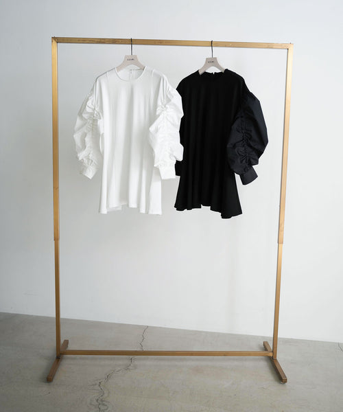 ギャザースリーブカットソー【オフィシャルEC限定アイテム】