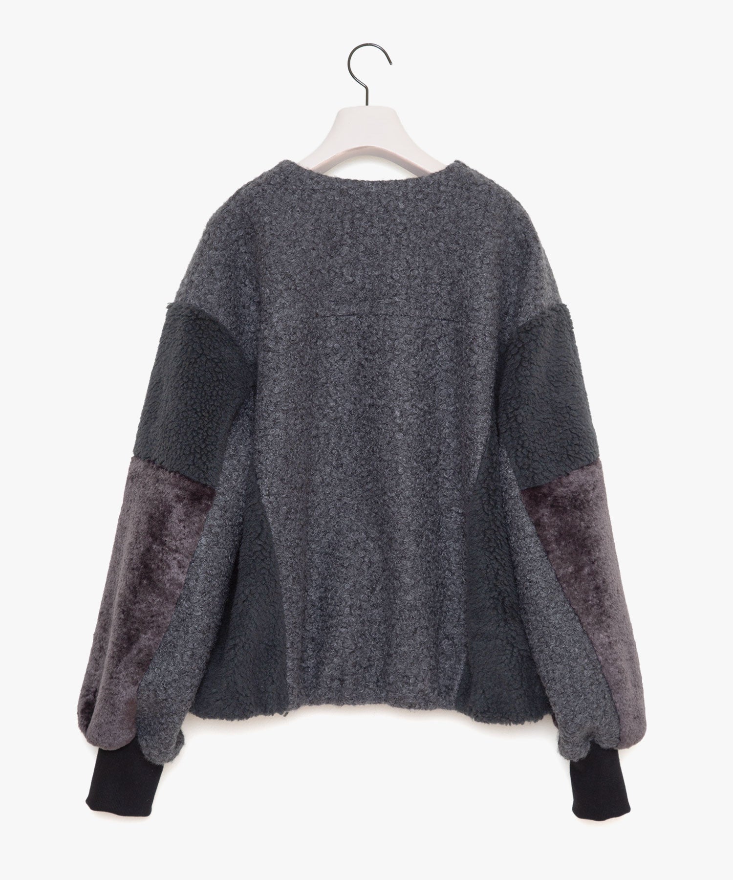 バイカラーボアカーディガンジャケット – EZUMi