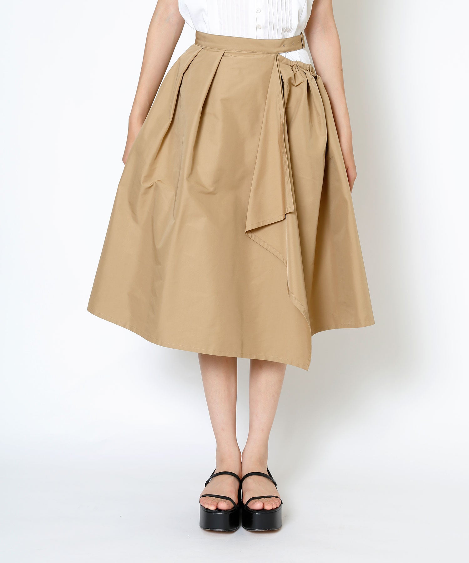 定価48600円 2018AW EZUMI CHECK PLEATS WRAP SKIRT YASUTOSHI ヤストシエズミ チェック プリーツ ラップ スカート 質問・入札前に必ず全文お読みください